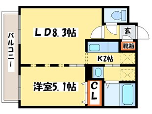 グランデプレシア環状通東の物件間取画像